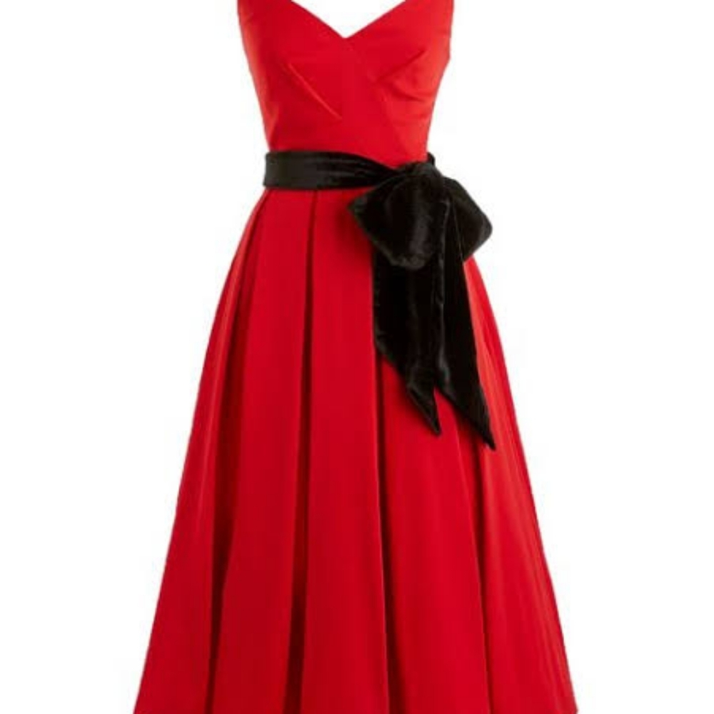 Red dress long